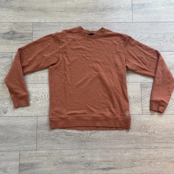 Allbirds Sweatshirt Pullover Orange Large Long Sleeve Crew Neck - Picture 1 of 8